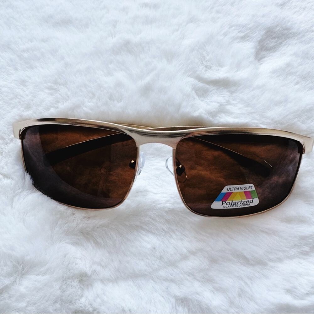 Kieran Gold Polarized UV Protection Sunglasses